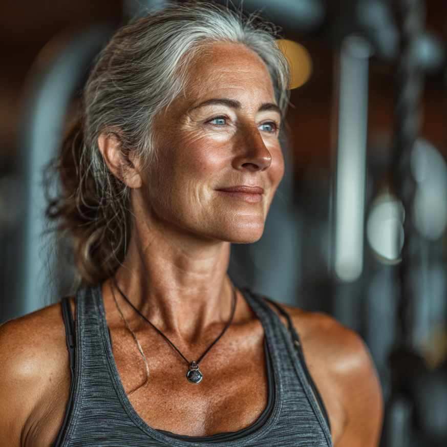 Старші люди виконують вправи у групі